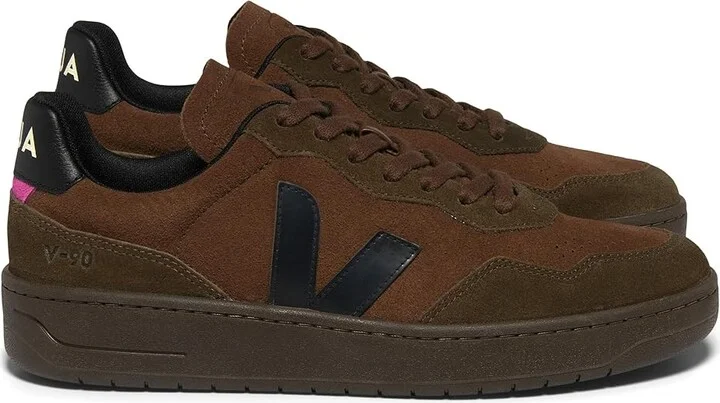 VEJA V-90 Men's Shoes Walnut/Black : EU 43 (US Men's 10) M, Leather - Image 3