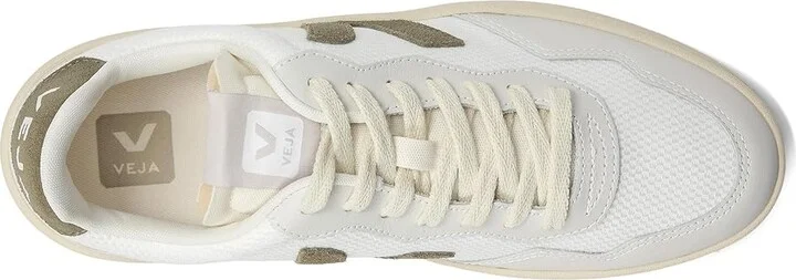 VEJA V-90 Men's Shoes White Kaki : EU 46 (US Men's 12) M, Leather - Image 2