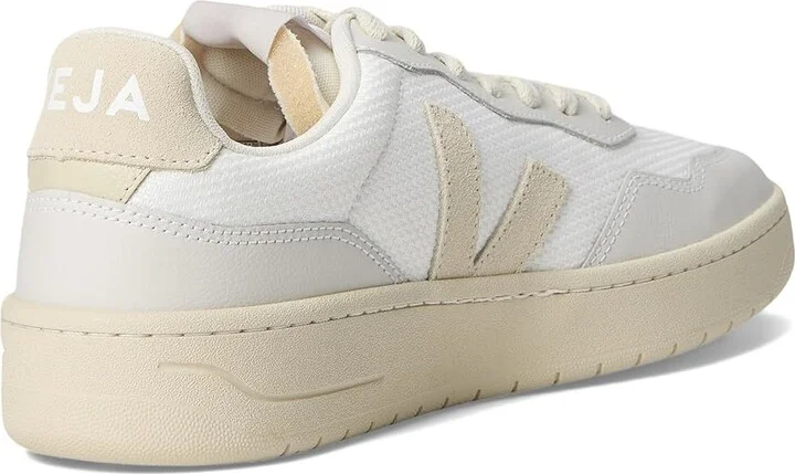 VEJA V-90 Men's Shoes White Pierre : EU 46 (US Men's 12) M, Leather - Image 4