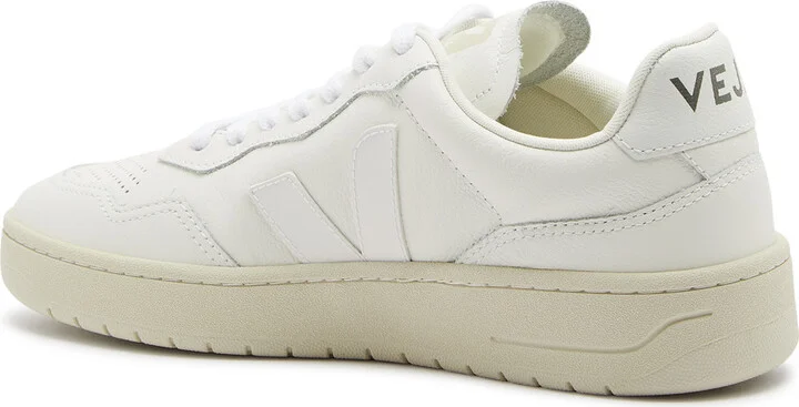 Veja V-90 Panelled Leather Sneakers - Image 2