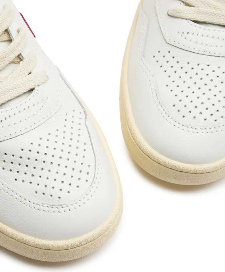 Veja V-90 Panelled Leather Sneakers - Image 3