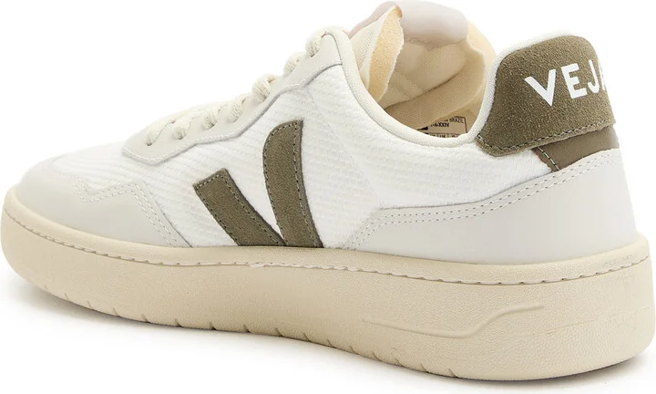 Veja V-90 Panelled Woven Sneakers - Image 2