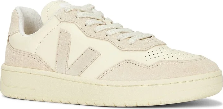 Veja V-90 Sneakers in Cream - Image 2