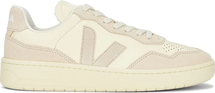 Veja V-90 Sneakers in Cream