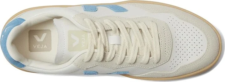 VEJA V-90 Women's Shoes Extra White Aqua Natural : EU 42.5 (US Women's 11.5) M, Leather - Image 2