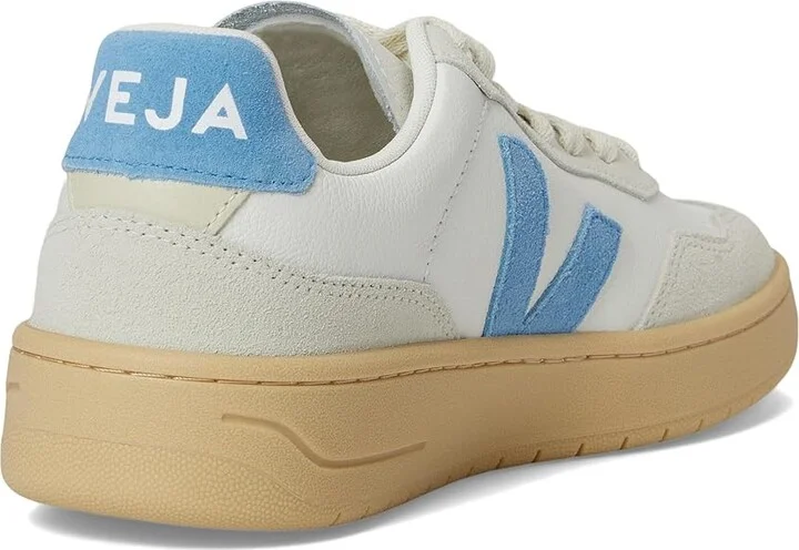 VEJA V-90 Women's Shoes Extra White Aqua Natural : EU 42.5 (US Women's 11.5) M, Leather - Image 4