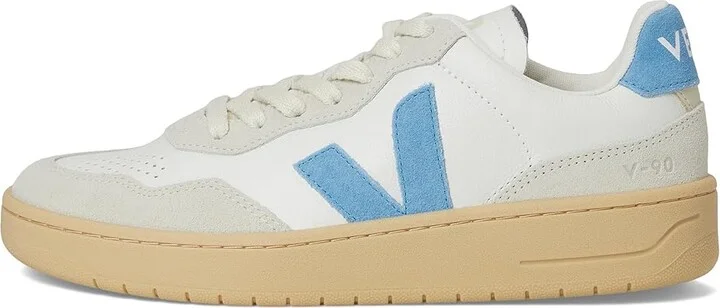 VEJA V-90 Women's Shoes Extra White Aqua Natural : EU 42.5 (US Women's 11.5) M, Leather - Image 6