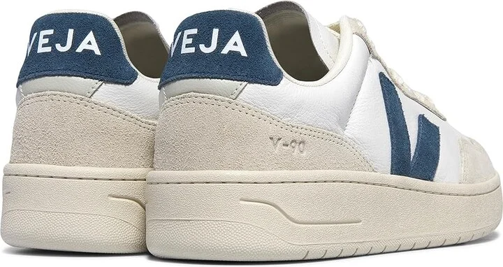 VEJA V-90 Women's Shoes Extra White/California : EU 37.5 (US Women's 6.5) M, Leather - Image 2
