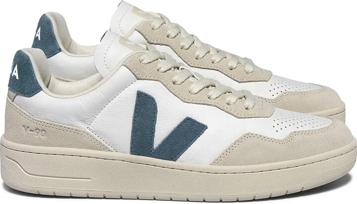 VEJA V-90 Women's Shoes Extra White/California : EU 37.5 (US Women's 6.5) M, Leather - Image 3