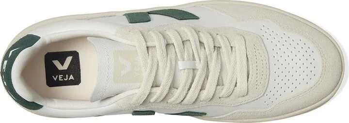 VEJA V-90 Women's Shoes Extra White/Cyprus : EU 35 (US Women's 4) M, Leather - Image 2