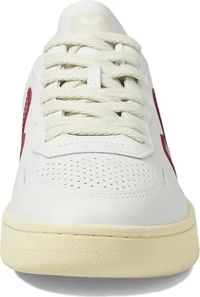 VEJA V-90 Women's Shoes Extra White/Marsala : EU 35 (US Women's 4) M, Leather - Image 5