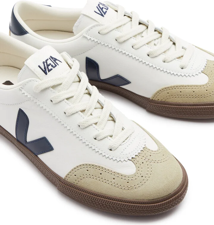 Veja Volley Bastille Panelled Leather Sneakers - Image 3