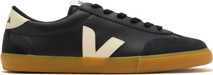 Veja 'Volley Leather Black Pierre' Sneakers