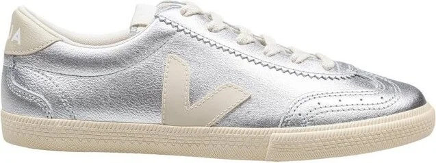 Veja Volley Logo Patch Lace-Up Sneakers