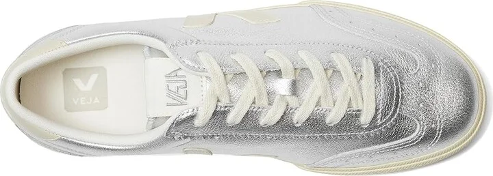 VEJA Volley Men's Shoes Silver Pierre : EU 46 (US Men's 12) M, Leather/Rubber - Image 2