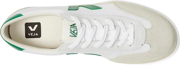 VEJA Volley Men's Shoes White/Emeraude : EU 40 (US Men's 7) M, Leather/Rubber - Image 2
