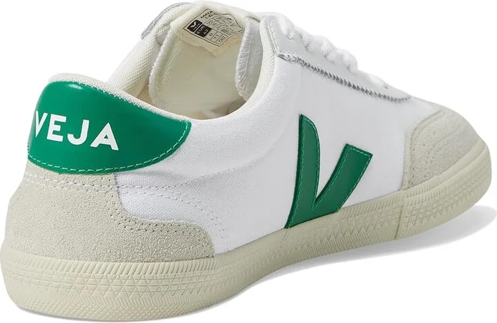 VEJA Volley Men's Shoes White/Emeraude : EU 40 (US Men's 7) M, Leather/Rubber - Image 4
