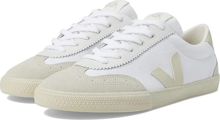 VEJA Volley Men's Shoes White/Pierre : EU 41 (US Men's 8) M, Leather/Rubber