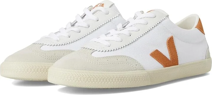 VEJA Volley Men's Shoes White Umber : EU 39 (US Men's 6) M, Leather/Rubber