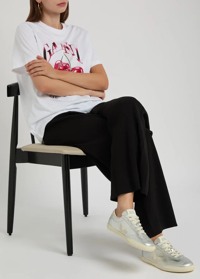 Veja Volley Metallic Leather Sneakers - Image 5