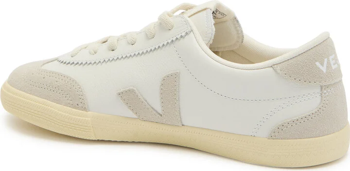Veja Volley Panelled Grained Leather Sneakers - Image 2