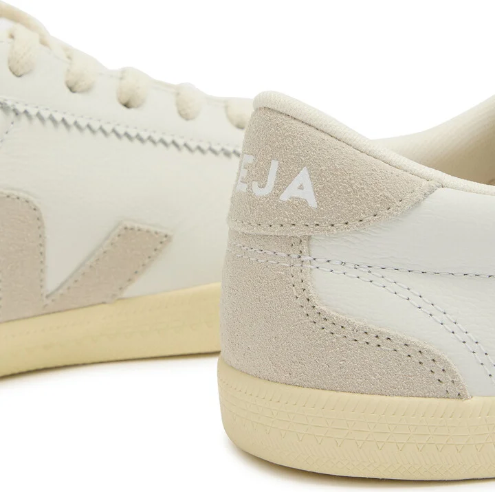 Veja Volley Panelled Grained Leather Sneakers - Image 4