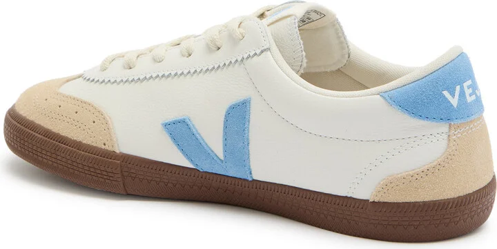 Veja Volley Panelled Grained Leather Sneakers - Image 2