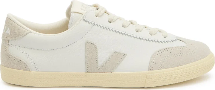 Veja Volley Panelled Grained Leather Sneakers