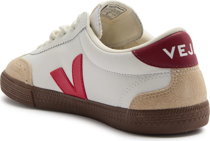 Veja Volley Panelled Leather Sneakers - Image 2