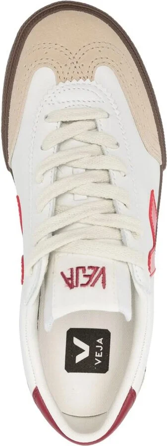 Veja Volley Panelled Leather Sneakers - Image 4