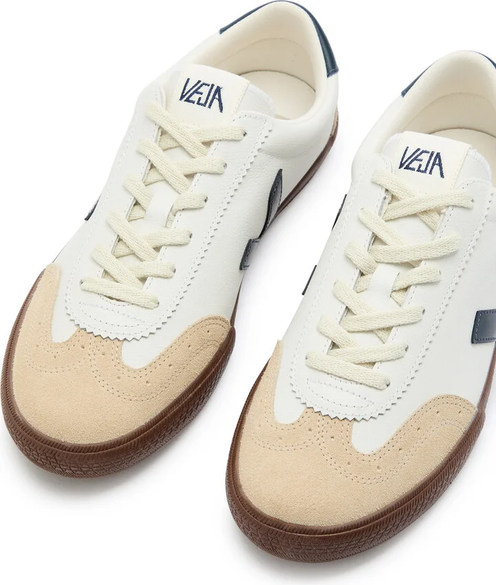 Veja Volley Panelled Leather Sneakers - Image 3