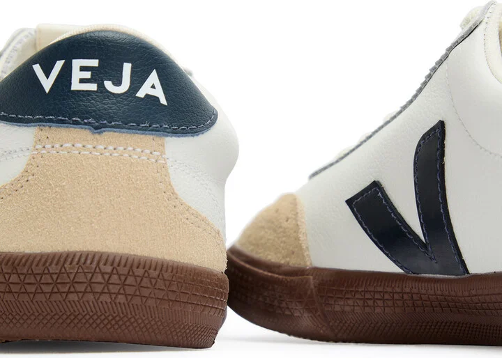 Veja Volley Panelled Leather Sneakers - Image 4