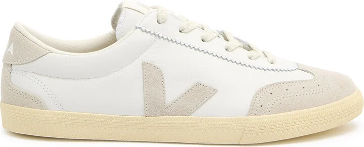 Veja Volley Panelled Leather Sneakers