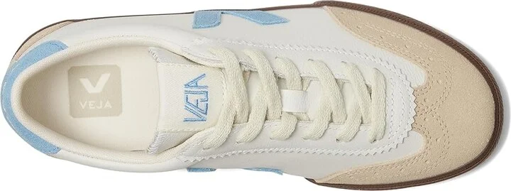 VEJA Volley Women's Shoes White Aqua Bark : EU 41 (US Women's 10) M, Leather/Suede/Textile - Image 2