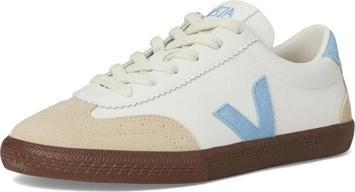 VEJA Volley Women's Shoes White Aqua Bark : EU 41 (US Women's 10) M, Leather/Suede/Textile - Image 5