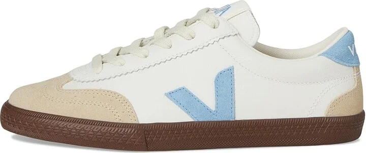 VEJA Volley Women's Shoes White Aqua Bark : EU 41 (US Women's 10) M, Leather/Suede/Textile - Image 6