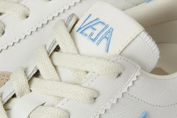 VEJA Volley Women's Shoes White Aqua Bark : EU 41 (US Women's 10) M, Leather/Suede/Textile - Image 7