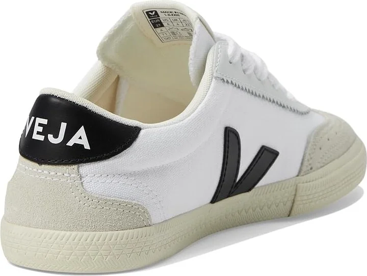 VEJA Volley Women's Shoes White/Black : EU 36 (US Women's 5) M, Leather/Suede/Textile - Image 4