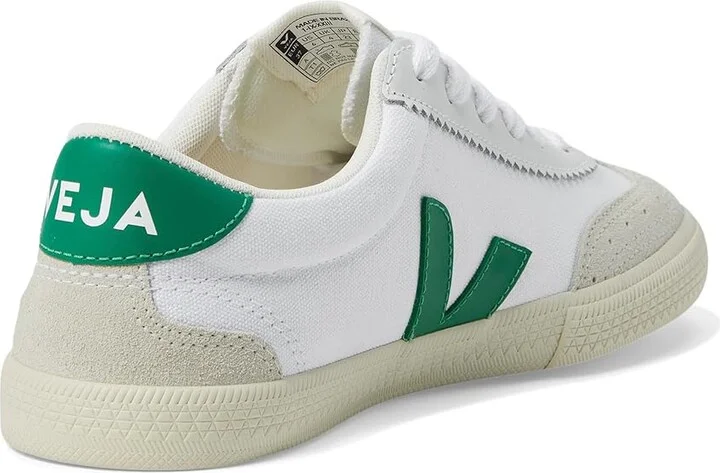 VEJA Volley Women's Shoes White/Emeraude : EU 38 (US Women's 7) M, Leather/Suede/Textile - Image 4