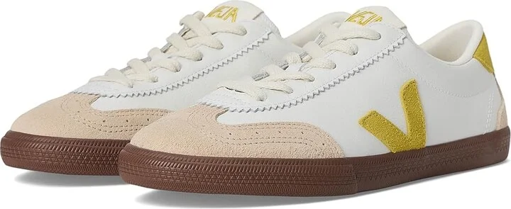 VEJA Volley Women's Shoes White Liquor Bark : EU 40 (US Women's 9) M, Leather/Suede/Textile