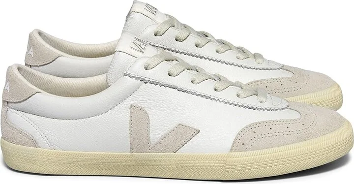 VEJA Volley Women's Shoes White/Natural : EU 35 (US Women's 4) M, Leather/Suede/Textile - Image 3