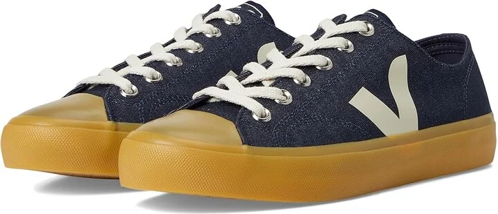 VEJA Wata II Low Men's Shoes Blue Pierre Natural : EU 42.5 (US Men's 9.5) M, Canvas