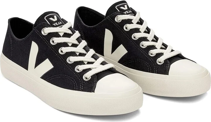 VEJA Wata II Low Women's Shoes Black/Pierre : EU 35 (US Women's 4) M, Canvas