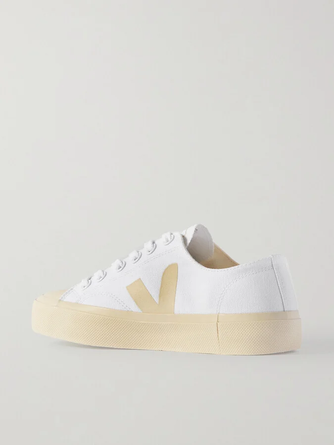 VEJA - Wata Ii Rubber-trimmed Organic Cotton-canvas Sneakers - White - Image 3