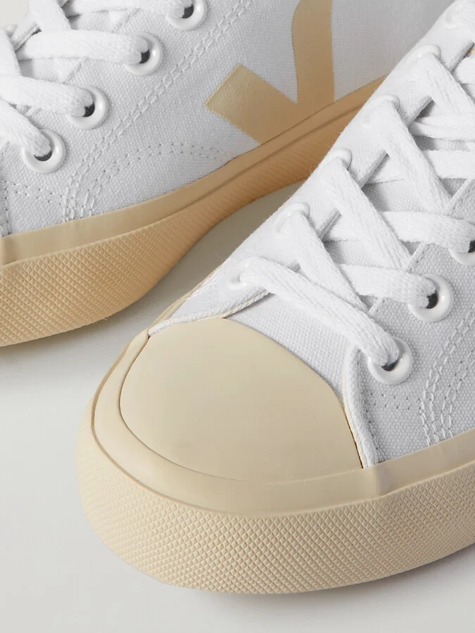 VEJA - Wata Ii Rubber-trimmed Organic Cotton-canvas Sneakers - White - Image 4