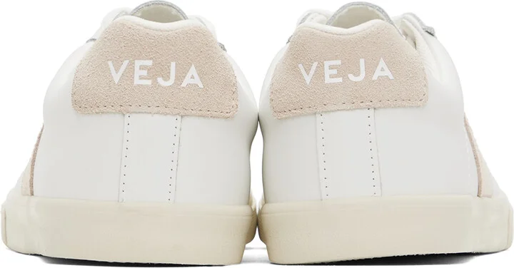 VEJA White & Beige Esplar Logo Sneakers - Image 2