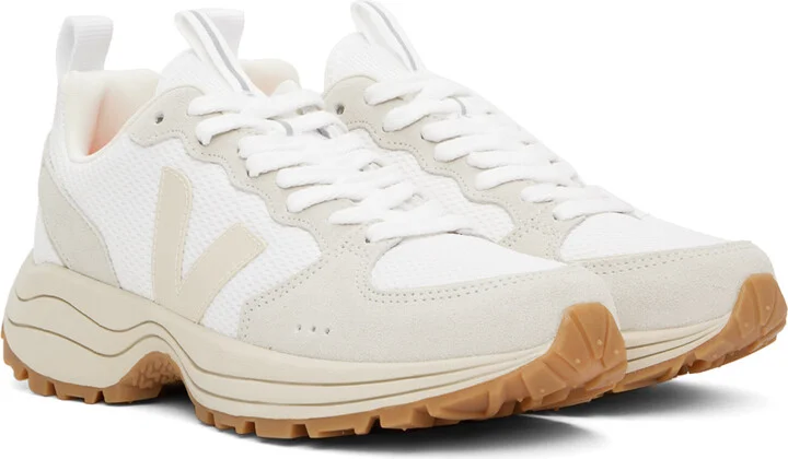 VEJA White & Beige Venturi Sneakers - Image 4