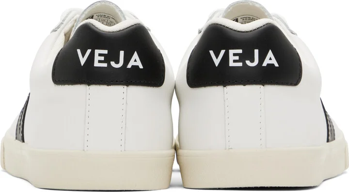 VEJA White & Black Esplar Logo Sneakers - Image 2