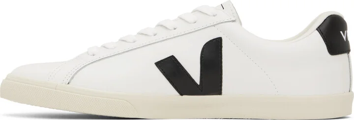 VEJA White & Black Esplar Logo Sneakers - Image 3