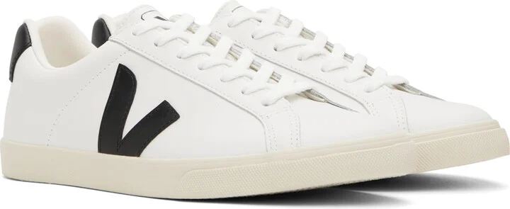 VEJA White & Black Esplar Logo Sneakers - Image 4